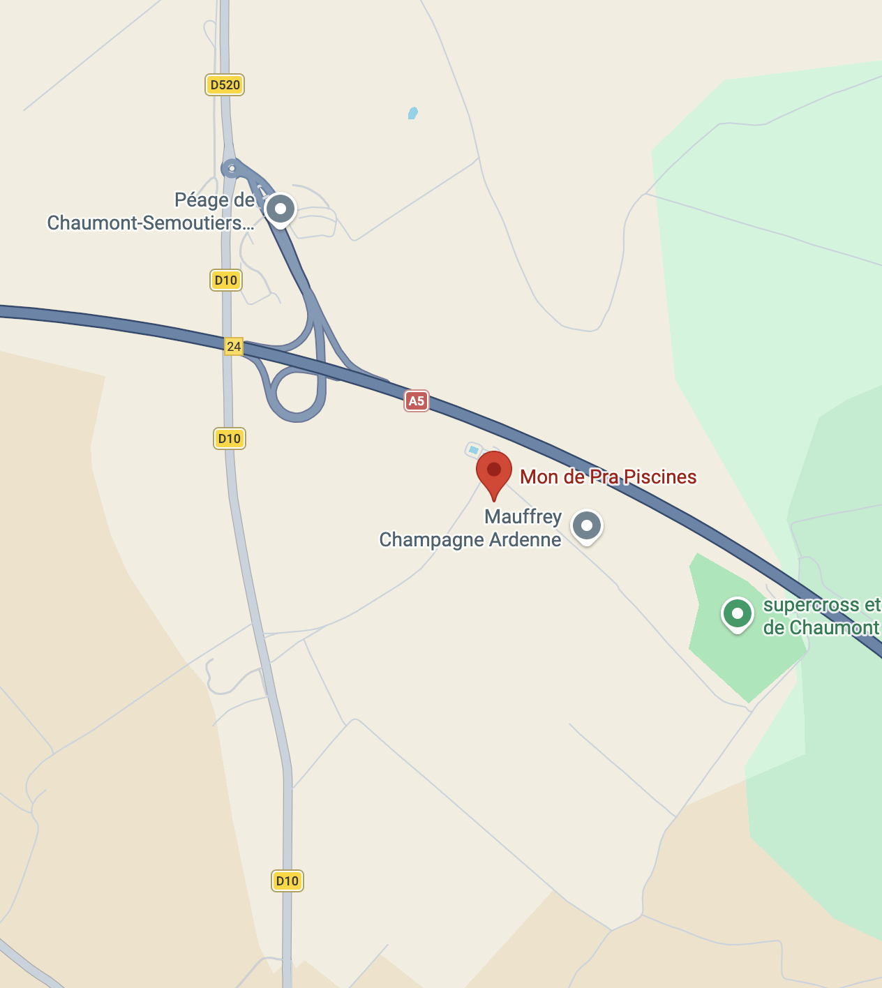 Mapa de MON DE PRA FRANCE